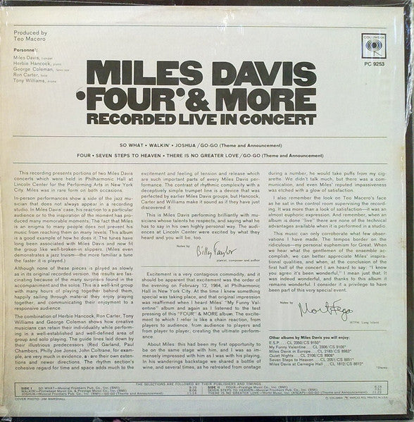 'Four' & More - Recorded Live In Concert