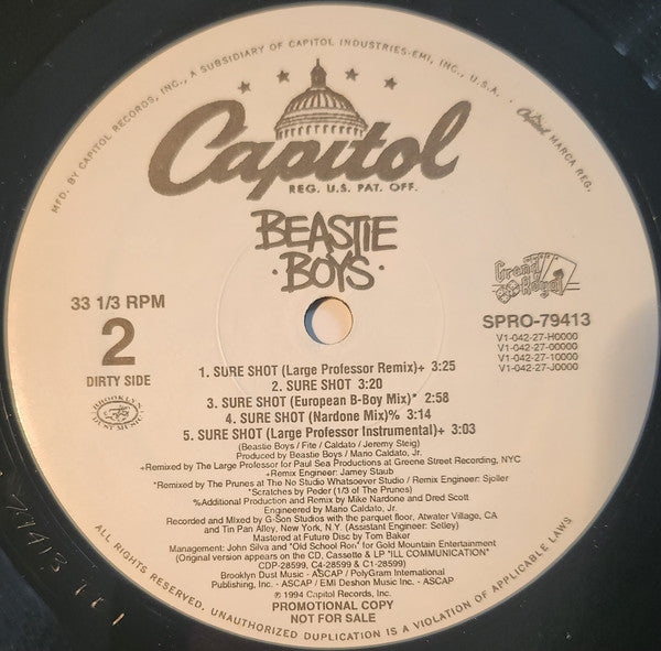 Release: Sure Shot-Vinyl-US-1994-SPRO-79412, SPRO-79413-221479
