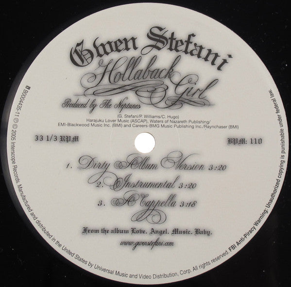 Master Release: Hollaback Girl by Gwen Stefani
