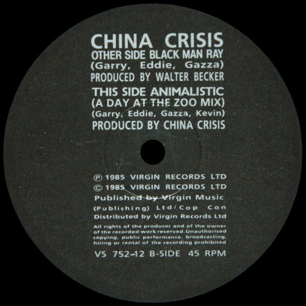 Master Release: Black Man Ray by China Crisis