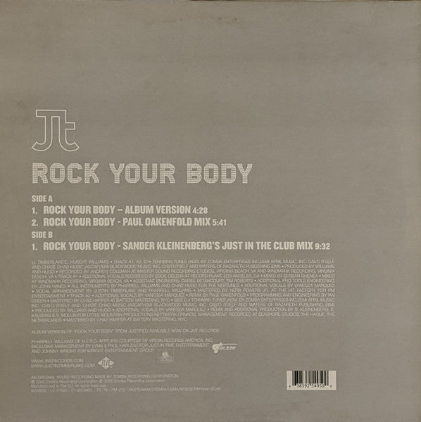 Master Release: Rock Your Body by Justin Timberlake
