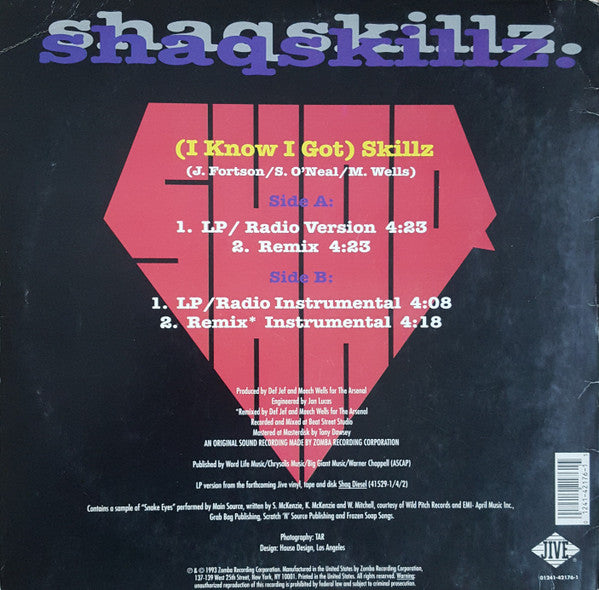 Release: (I Know I Got) Skillz-Vinyl-US-1993-01241-42176-1-735991