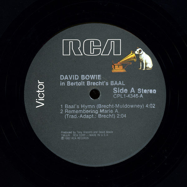 David Bowie In Bertolt Brecht's Baal