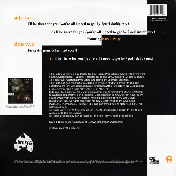 Master Release: I'll Be There For You / You're All I Need To Get By by Method Man