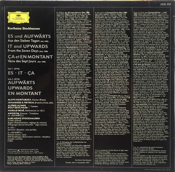 Release: Es Und Aufwärts-Vinyl-Germany-1972-2530 255-365740