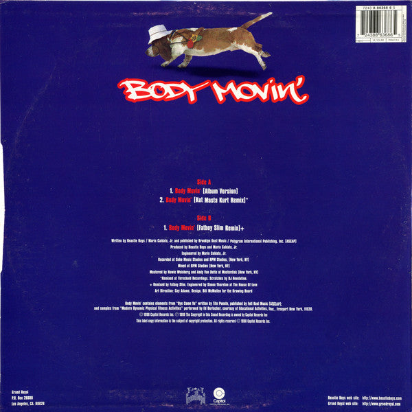 Release: Body Movin'-Vinyl-UK & Europe-1998-12CL 809, 12CL 809, 7243 8 86368 6 5-109441