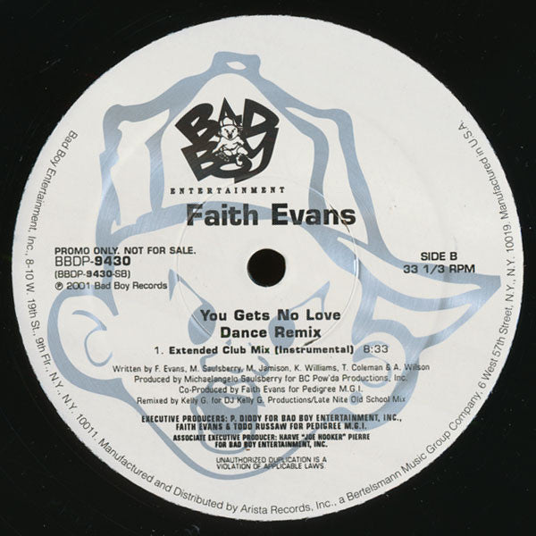 Master Release: You Gets No Love by Faith Evans