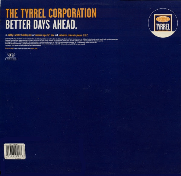 Master Release: Better Days Ahead by The Tyrrel Corporation