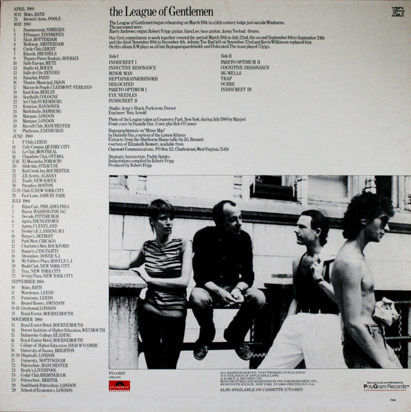 Release: The League Of Gentlemen-Vinyl-US-1981-PD-1-6317, PD-1-6317-312840