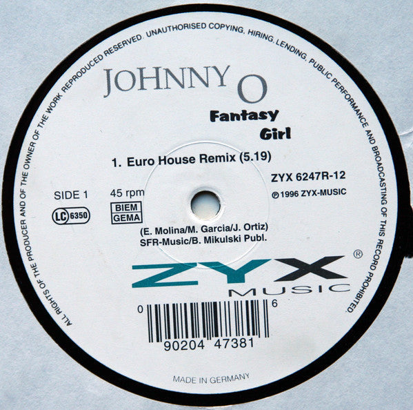 Release: Fantasy Girl-Vinyl-Germany-1996-ZYX 6247R-12-608882