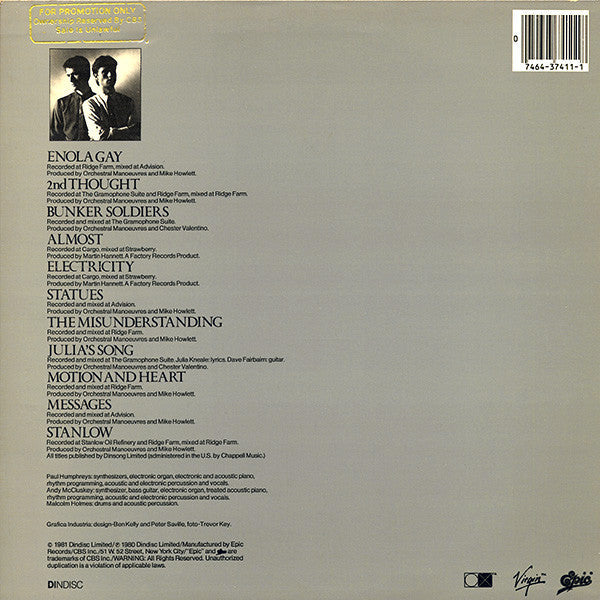 Master Release: O.M.D. by Orchestral Manoeuvres In The Dark