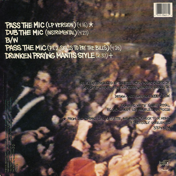 Master Release: Pass The Mic by Beastie Boys
