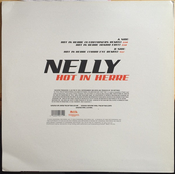 Release: Hot In Herre-Vinyl-UK & Europe-2002-MCST 40289, 019071-1, MCST 40289, 019071-1-255059