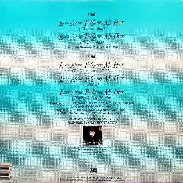 Master Release: Love's About To Change My Heart by Donna Summer