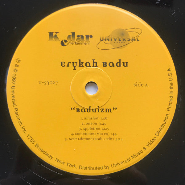 Release: Baduizm-Vinyl-US-1997-U-53027, U-53027-202658