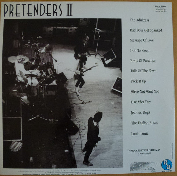 Release: Pretenders II-Vinyl-UK & Europe-None-SIRE K 56 924, SRK 3572, 56 924-454449