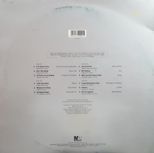 Master Release: New Jack Swing Mastercuts Volume 2 by Various