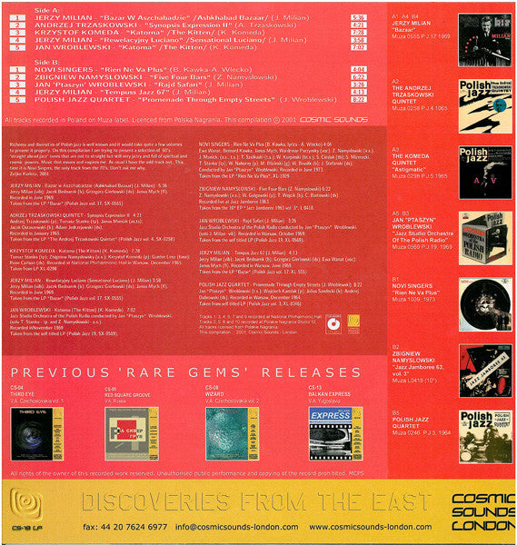 Master Release: Bazaar - Rare Jazz / Fusion Gems From Polish Vaults Vol. 1, 1960's by Various