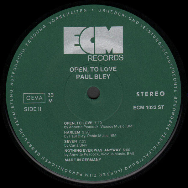 Open, To Love