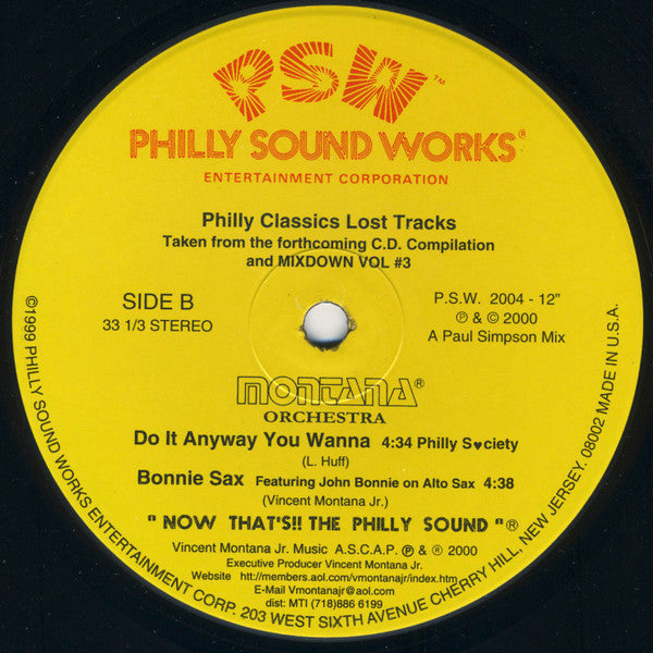 Release: Philly Classics Lost Tracks-Vinyl-US-2000-P.S.W. 2004-327639