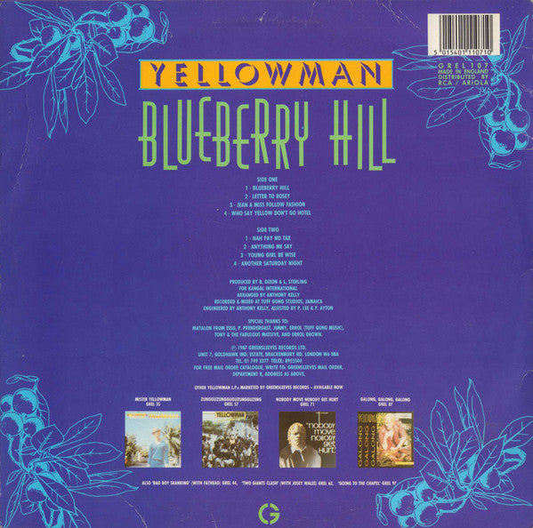 Master Release: Blueberry Hill by Yellowman