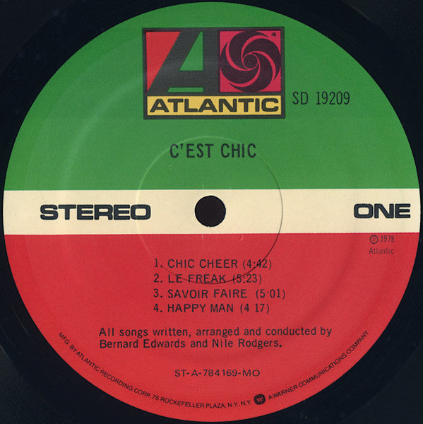 Release: C'est Chic-Vinyl-US-1978-SD 19209-952009