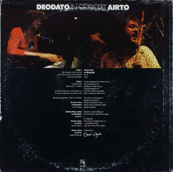 Release: In Concert-Vinyl-US-1974-CTI 6041-851373