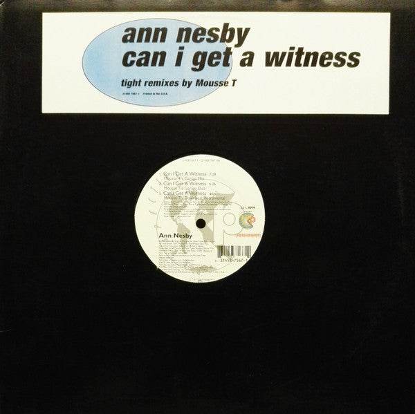 Master Release: Can I Get A Witness by Ann Nesby