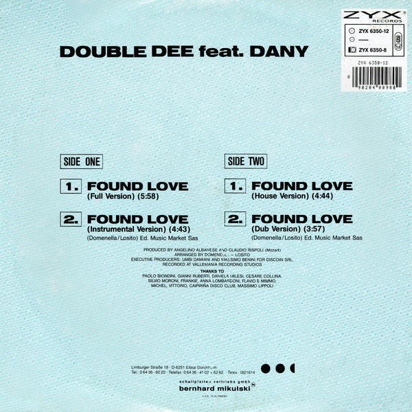 Master Release: Found Love by Double Dee