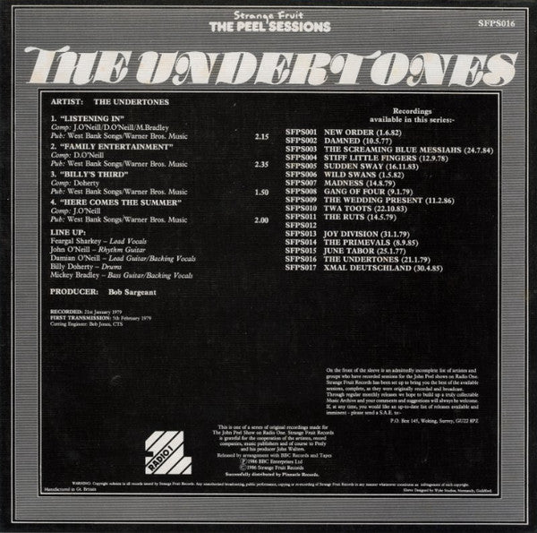 Release: The Peel Sessions-Vinyl-UK-1986-SFPS016-831681