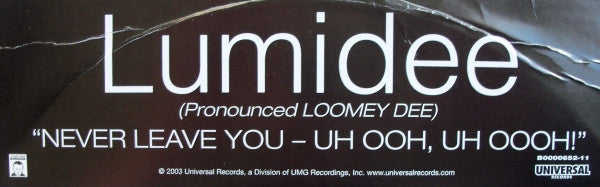 Release: Never Leave You (Uh Oooh, Uh Oooh)-Vinyl-US-2003-B0000652-11-313141