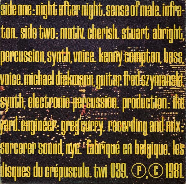 Master Release: Night After Night by Ike Yard