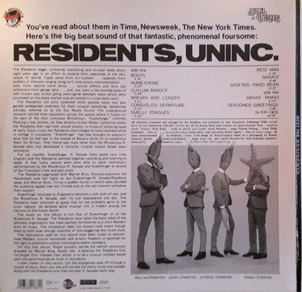Master Release: Meet The Residents by The Residents
