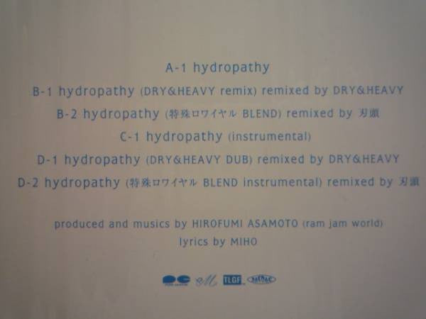Release: Hydropathy-Vinyl-Japan-2001-PCJA-00056-707963