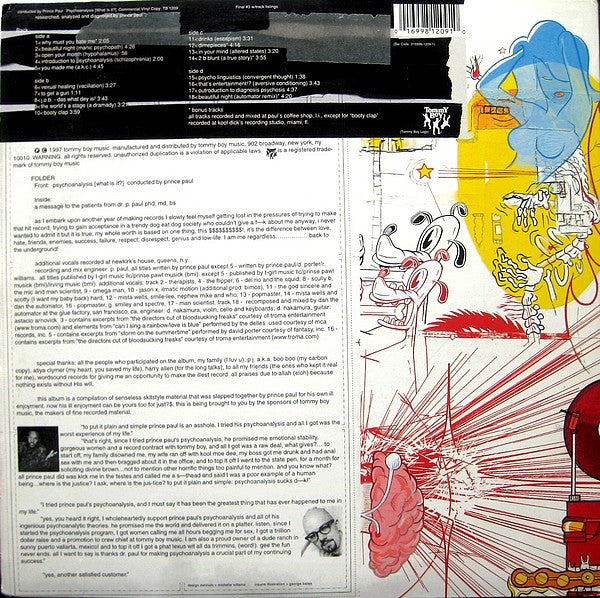 Master Release: Psychoanalysis [What Is It?] by Prince Paul
