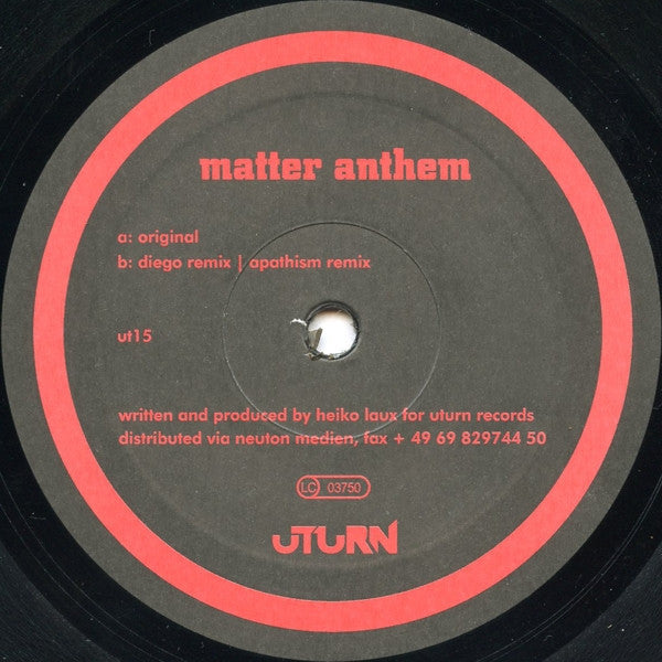 Master Release: Matter Anthem by Heiko Laux