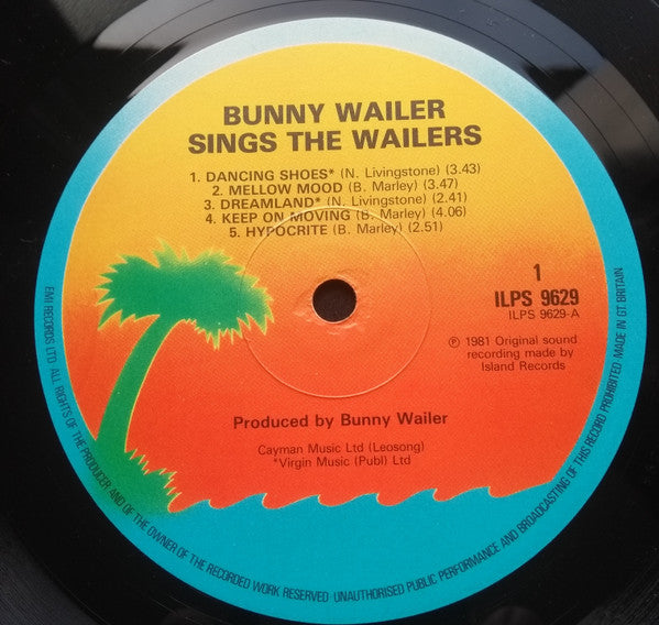 Release: Sings The Wailers-Vinyl-UK-1981-ILPS 9629-671337
