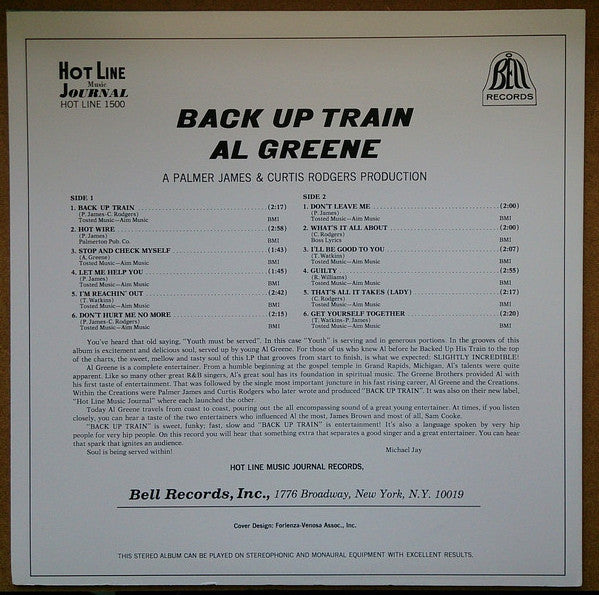 Release: Back Up Train-Vinyl-None-None-HLS-1500S, HL-1500-622383