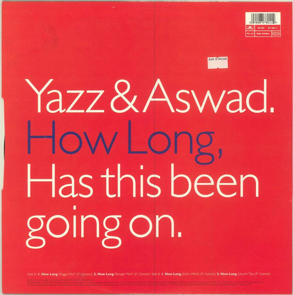Master Release: How Long by Yazz