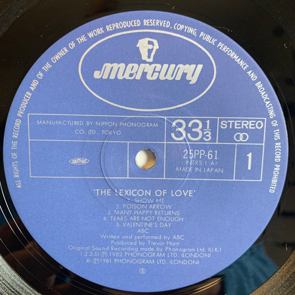 The Lexicon Of Love