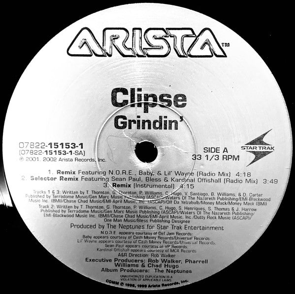 Master Release: Grindin’ by Clipse