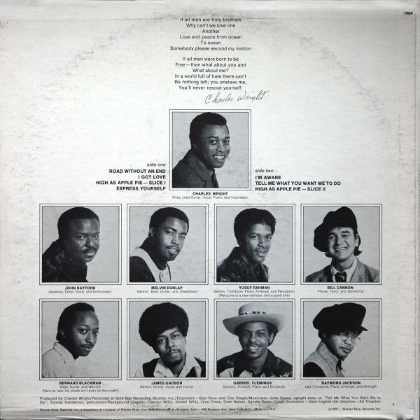 Master Release: Express Yourself by Charles Wright & The Watts 103rd St Rhythm Band