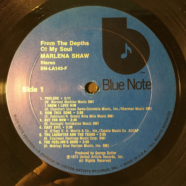 Release: From The Depths Of My Soul-Vinyl-US-1973-BN-LA143-F-729142