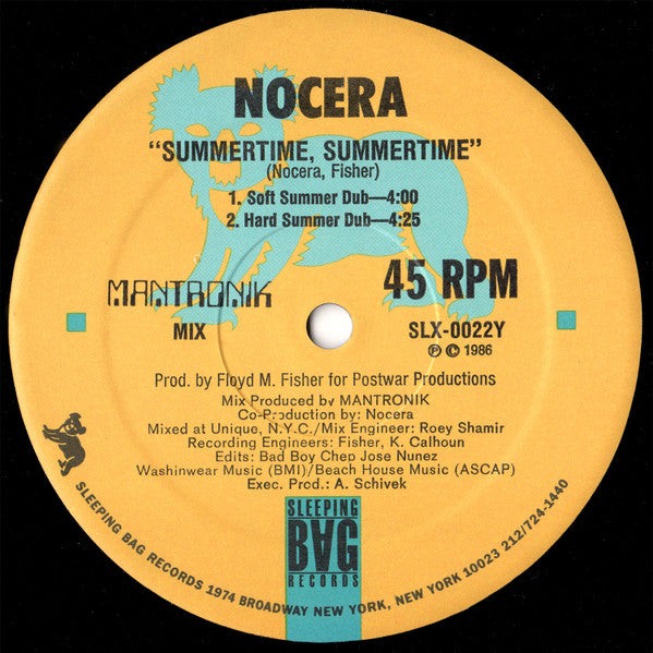 Release: Summertime, Summertime-Vinyl-US-1986-SLX-0022-119945