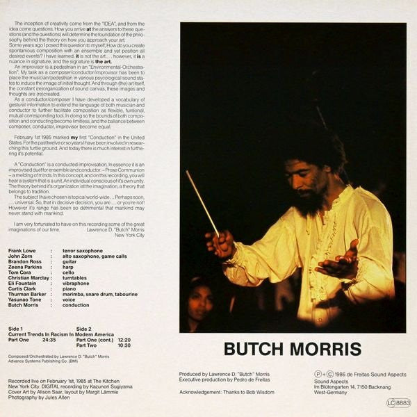 Master Release: Current Trends In Racism In Modern America (A Work In Progress) by Butch Morris