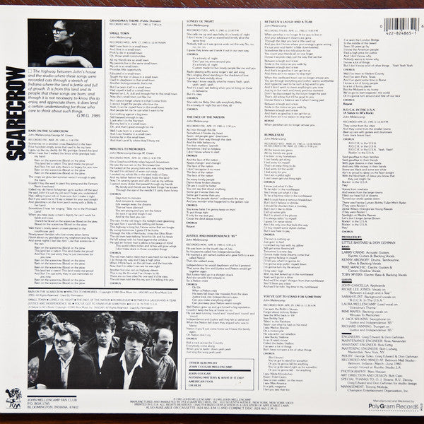 Release: Scarecrow-Vinyl-US-1985-824 865-1 M-1, 422-824 865-1 M-1-898015