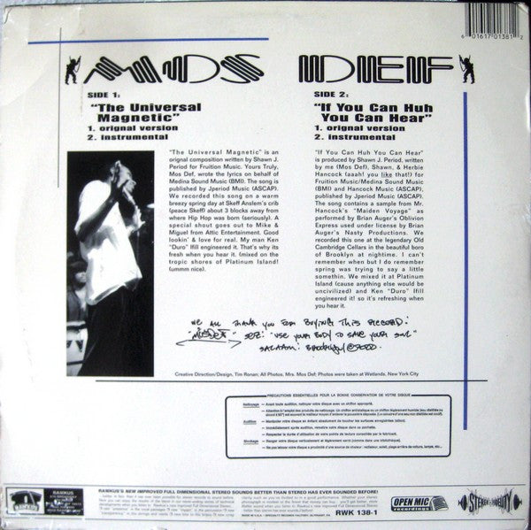 Master Release: The Universal Magnetic / If You Can Huh You Can Hear by Mos Def