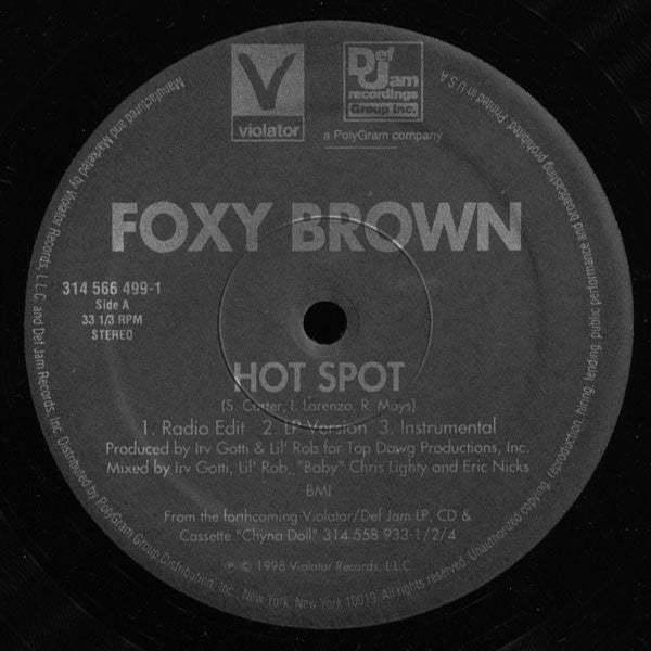 Master Release: Hot Spot by Foxy Brown