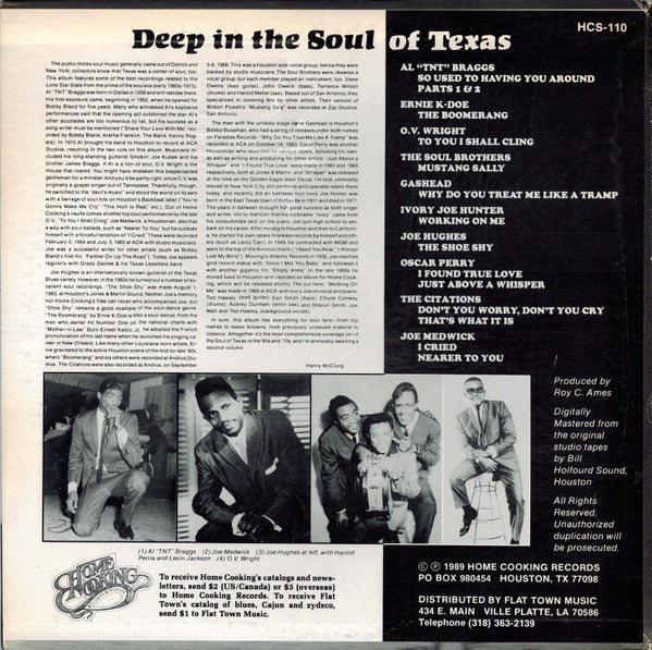 Master Release: Deep In The Soul Of Texas by Various