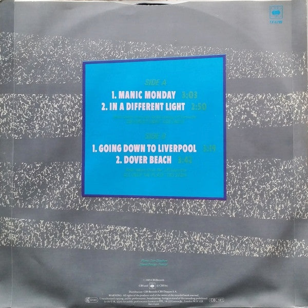 Release: Manic Monday-Vinyl-UK-1985-TX 6796-482169